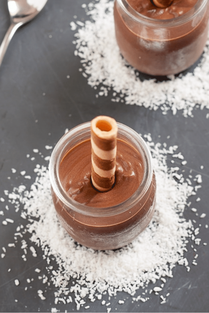 Kakao-Kokosmilch-pudding