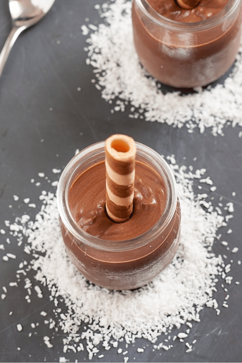 Kakao-Kokosmilch-pudding