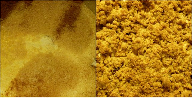 crumble mele, pere, polenta crumble mele, pere, polenta