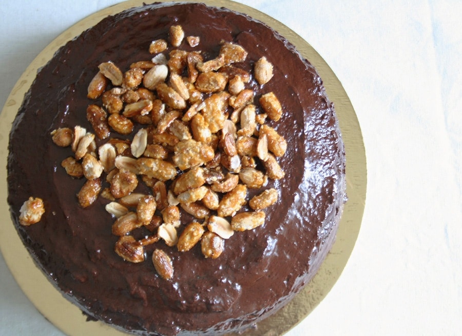 Torta alla banana con glassa al caffè