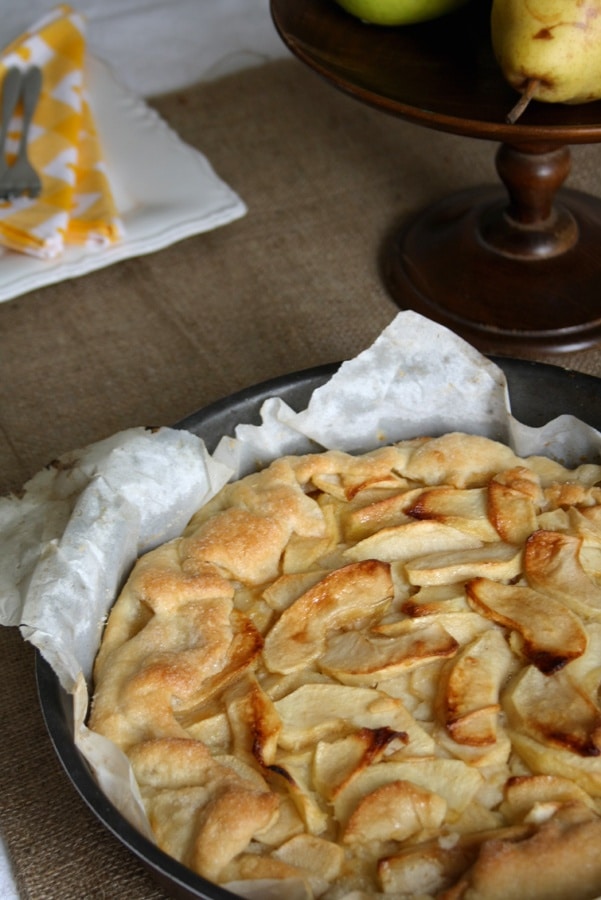 galette alle mele con crema frangipane
