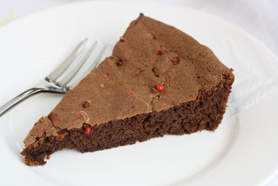 torta cioccolato e pepe rosa