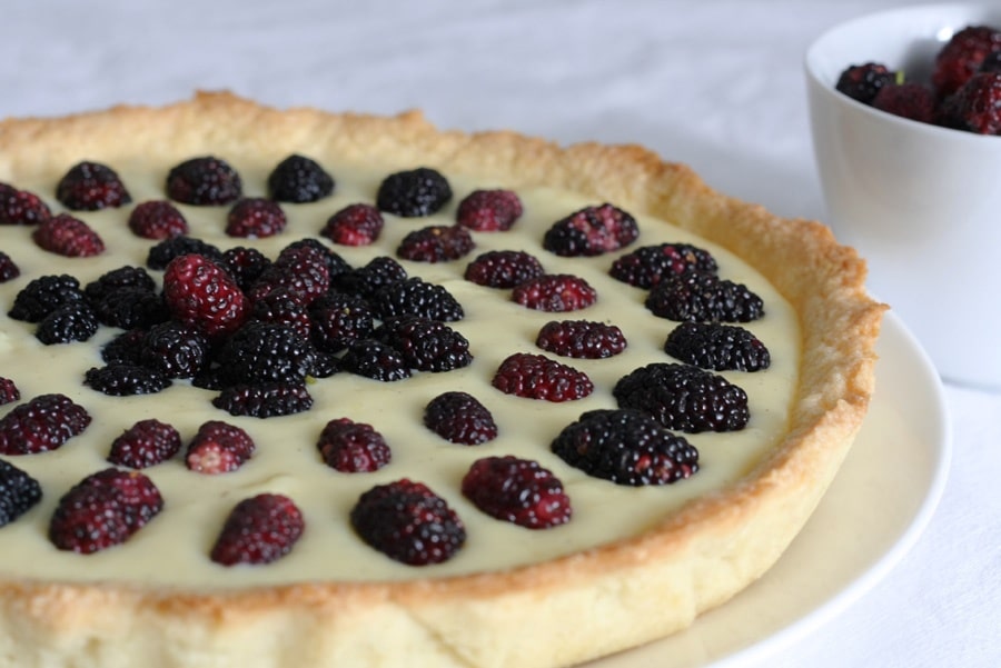 crostata con gelsi neri