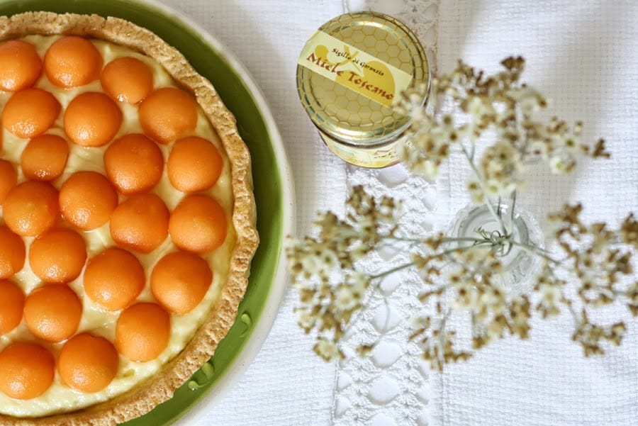 crostata al melone e miele