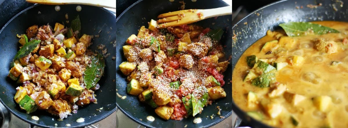 fasi preparazione curry