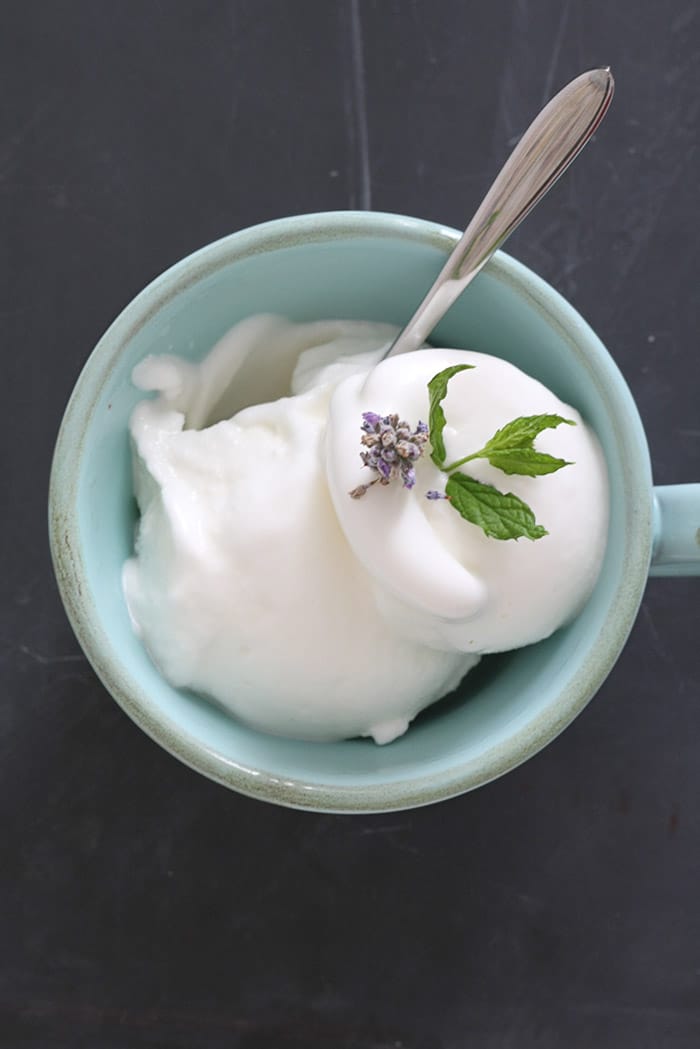 ricetta sorbetto lavanda e menta