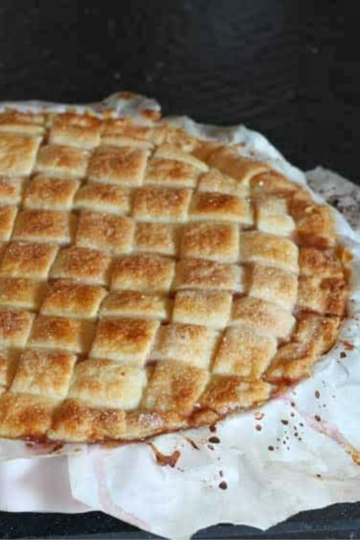 Crostata ripiena di fichi