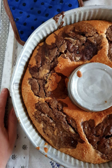 Torta bicolore al cacao della mamma
