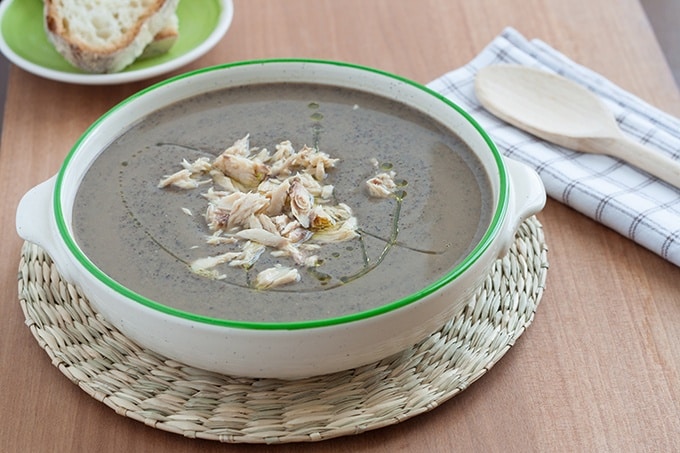 ricetta minestra con ceci neri