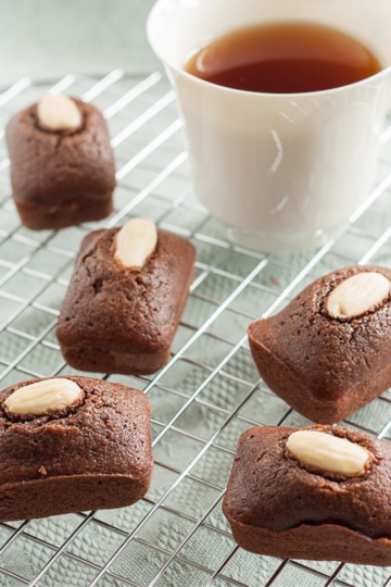 Financier al cacao e farina di riso