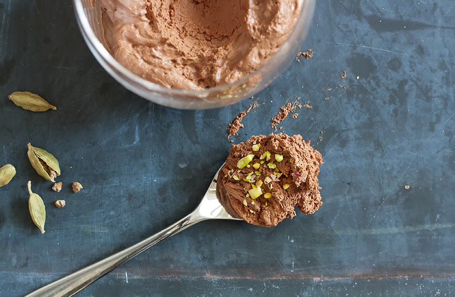 Mousse au chocolat mit Kardamom