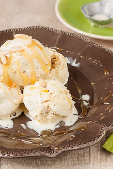 gelato cannella miele e pinoli
