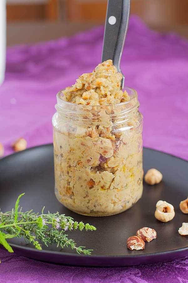 crema veloce melanzane e noci