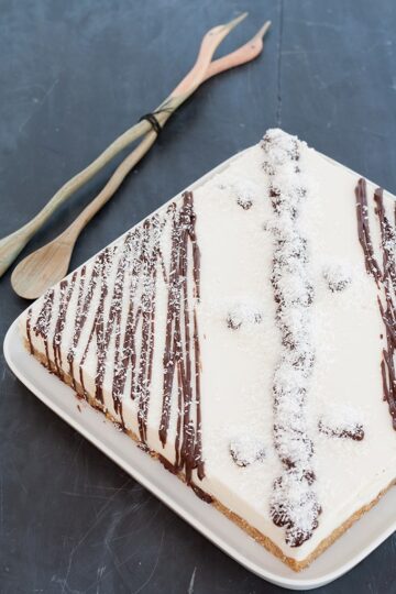 Cheesecake al cocco senza cottura