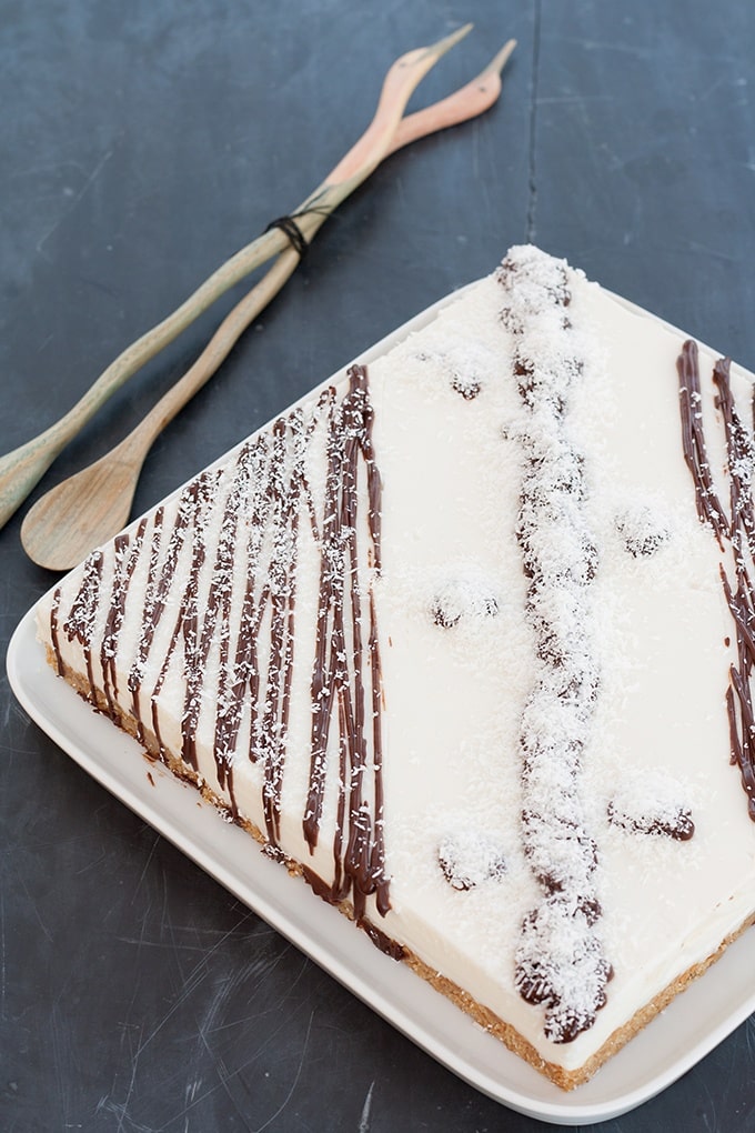 Cheesecake al cocco senza cottura
