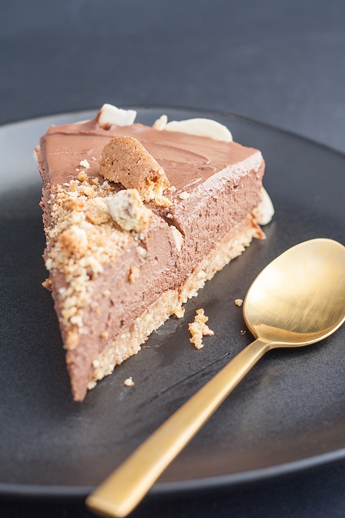 Sommerlicher italienischer Schoko-Käsekuchen