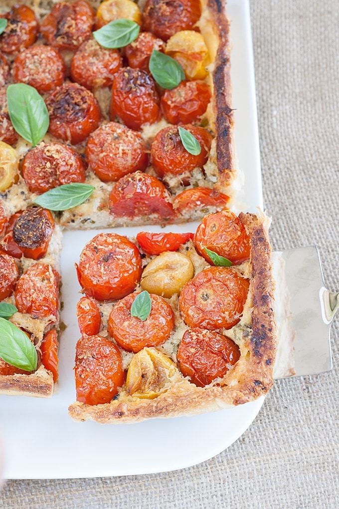 torta salata ai pomodori