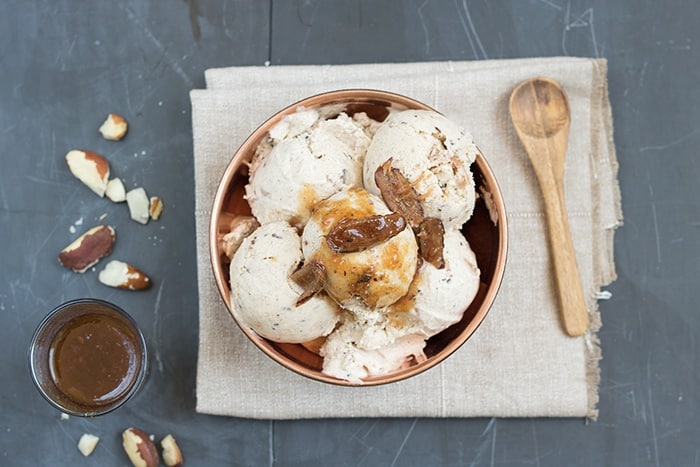 Dattel-Rum-Eis gelato ai datteri