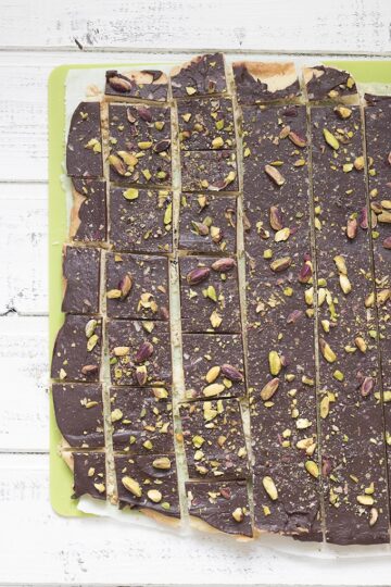 biscotti sablè cioccolato e pistacchio