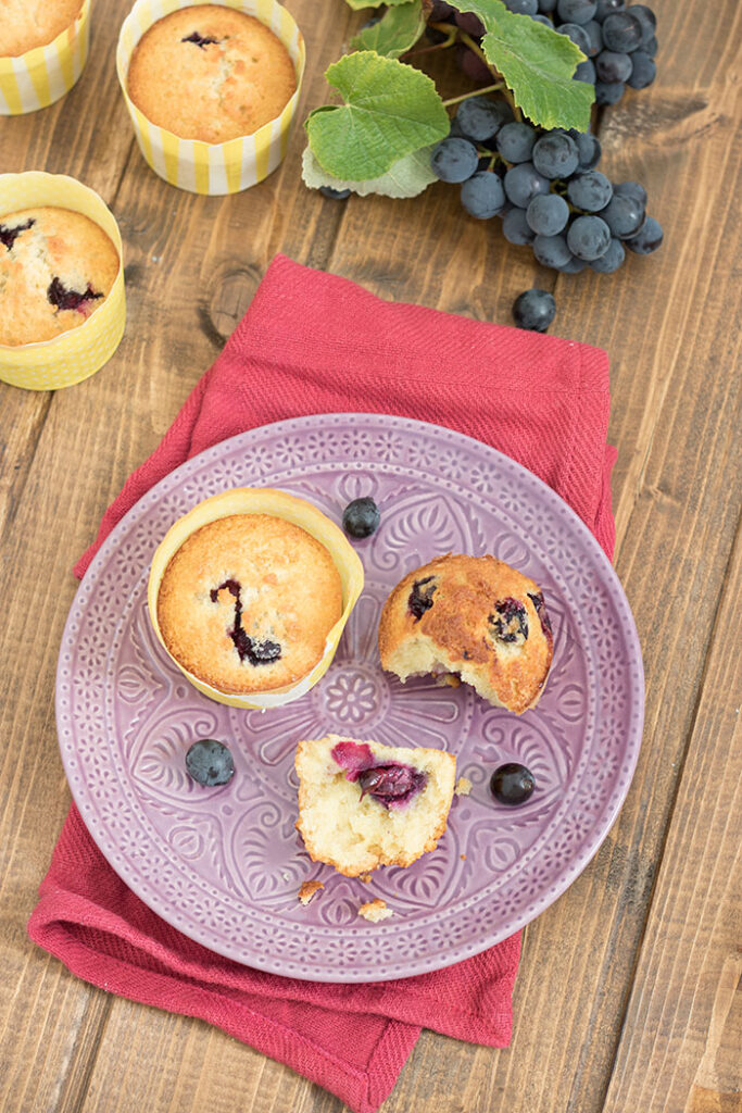 Saftige Trauben-Muffins