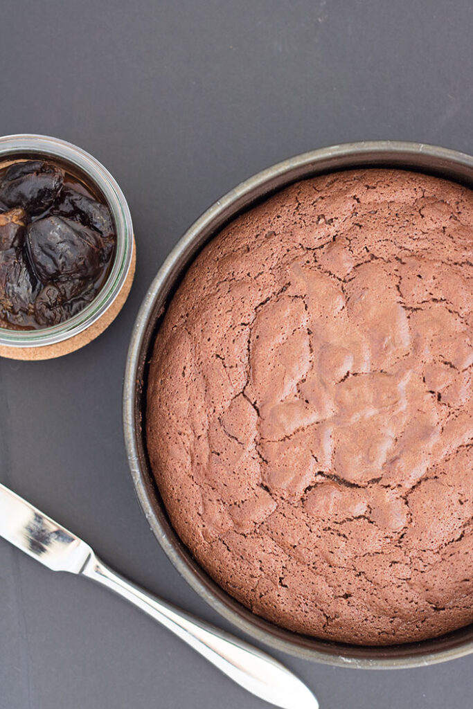 torta cioccolato e prugne