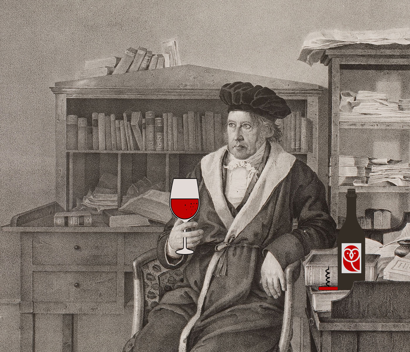 cosa beveva hegel vino