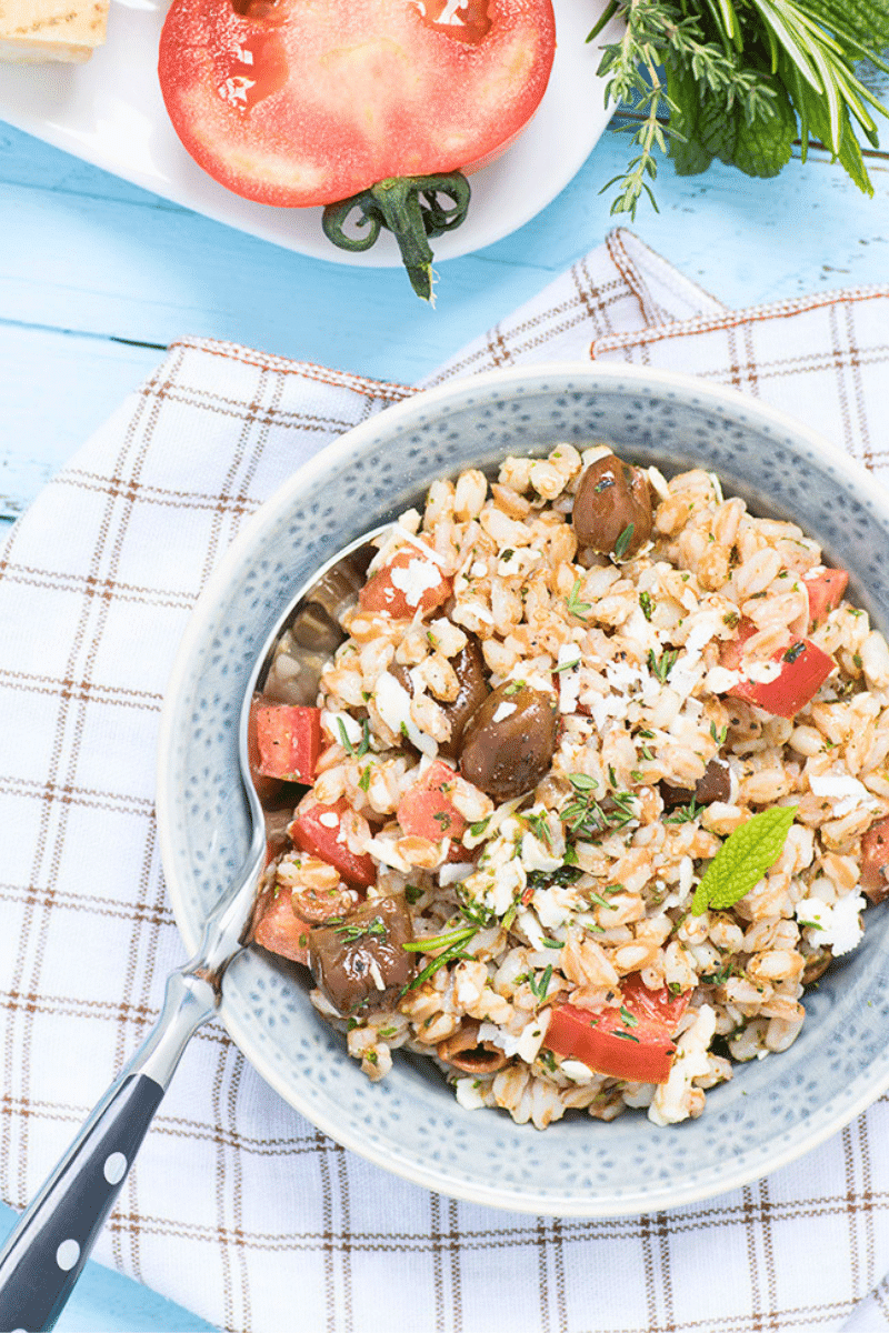 italienische Dinkelsalat rezept mit frischen Kräutern
